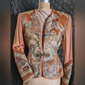 Elegant Floral Embroidered Jacket